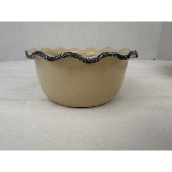 VTG Home & Garden Party Sunflower Chip and Dip Set Stoneware Made in USA - Picture 6 of 9